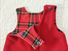 Load image into Gallery viewer, Baby Red Fleece Overall 12 Months
